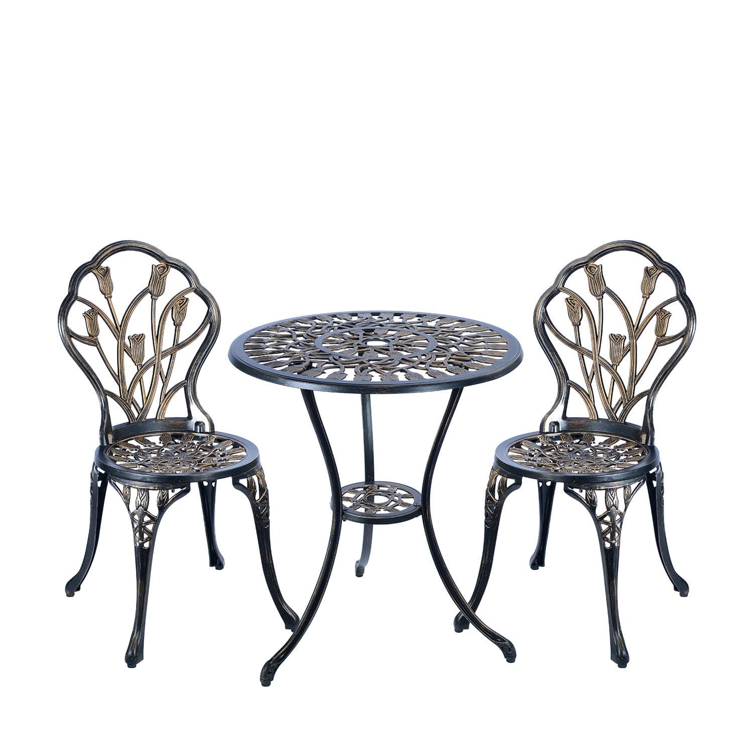 C/G 3-Piece Cast Aluminum Bistro Set