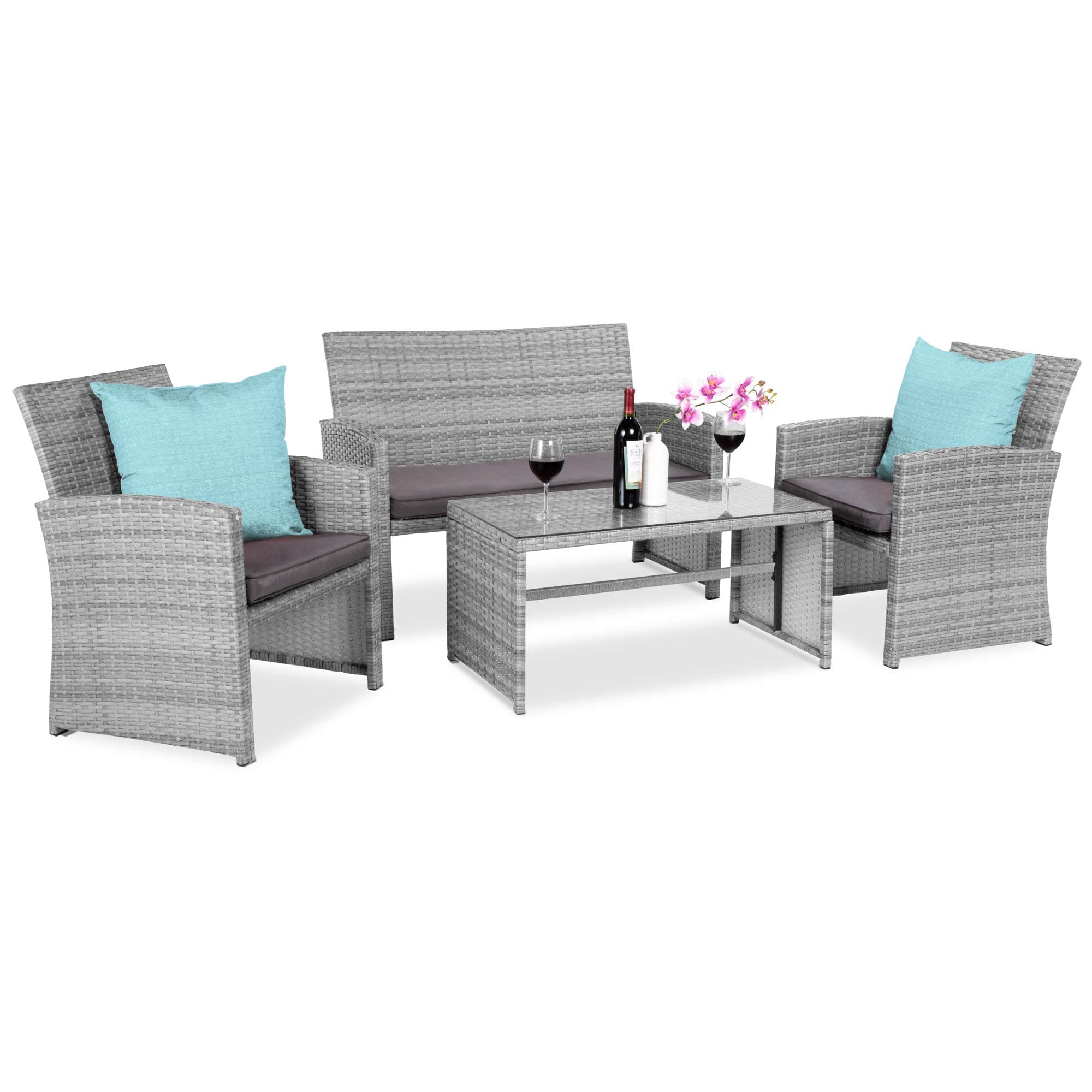Best Choice Products 4-Piece Outdoor Conversation Set