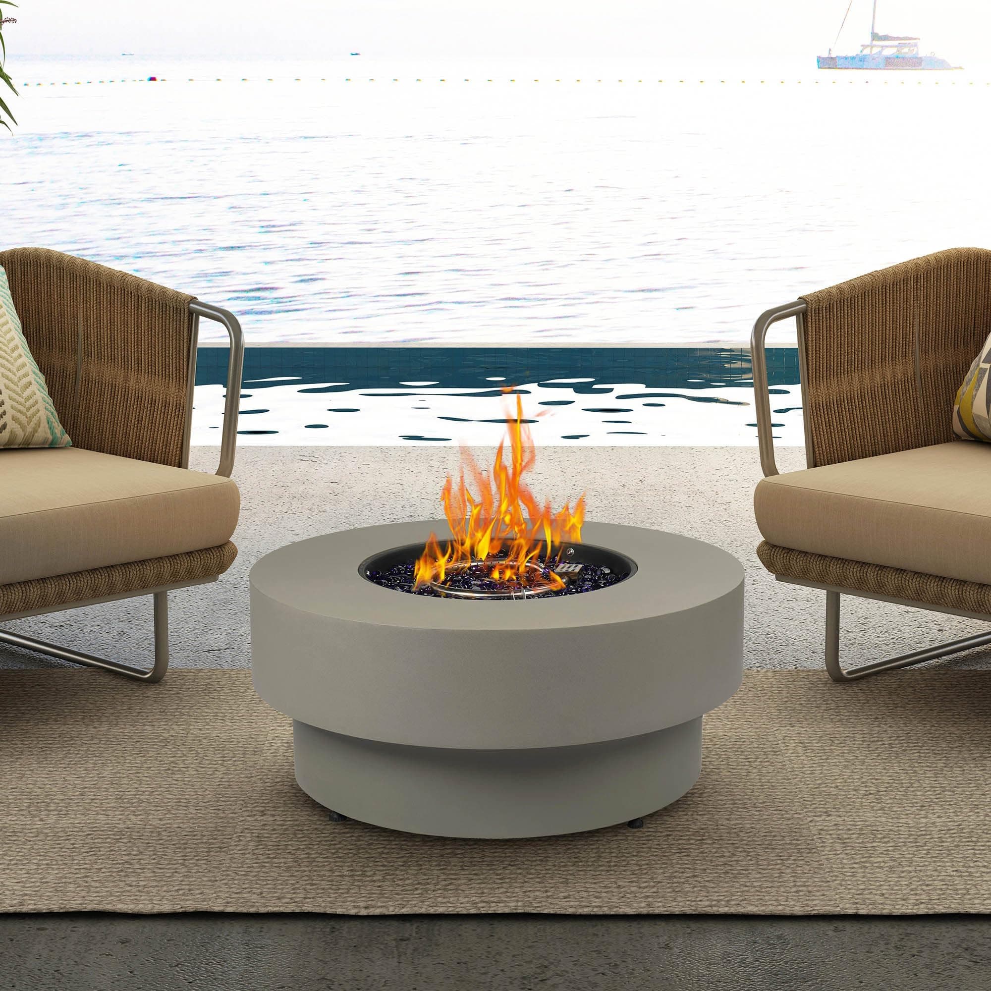 32 Inch Round Propane Fire Pit Table