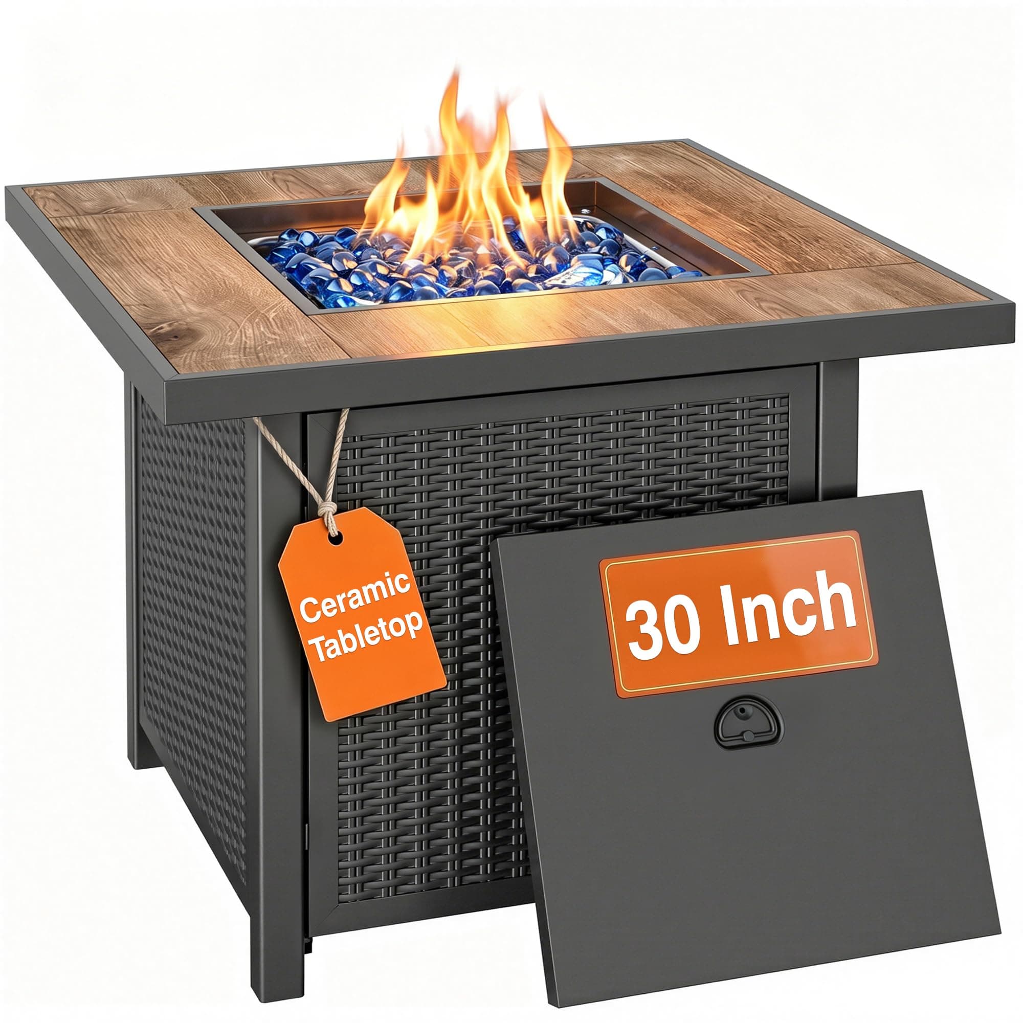 BALI OUTDOORS Propane Fire Pit Table