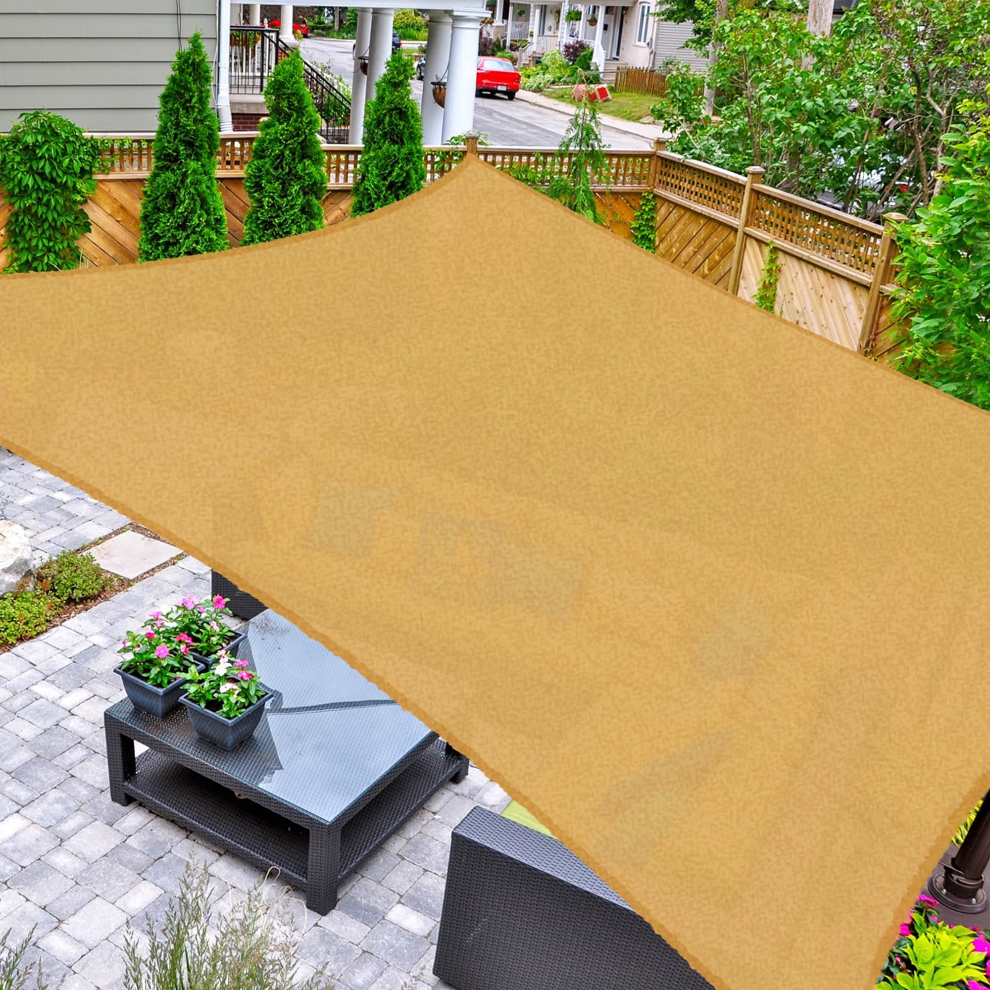 AsterOutdoor Rectangle Sun Shade Sail